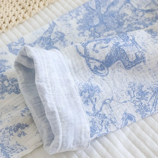 Cotton Lace-Cut Jammies