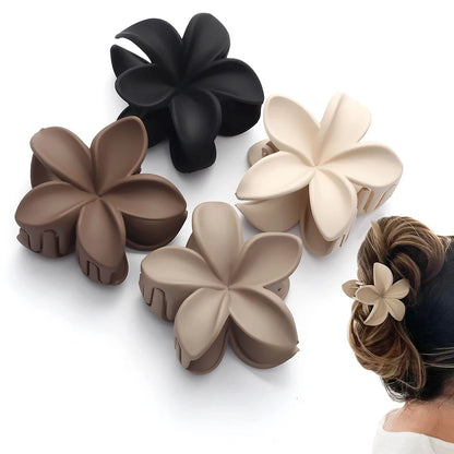 4Pcs Fashion Flower Clips