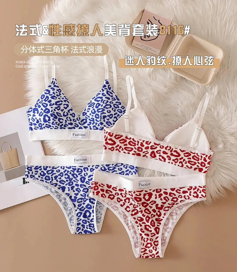 Leopard Bralette & Panties