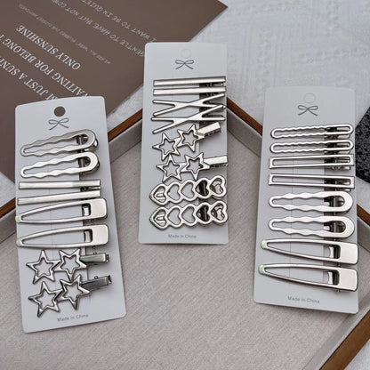 Silver Hair Clips