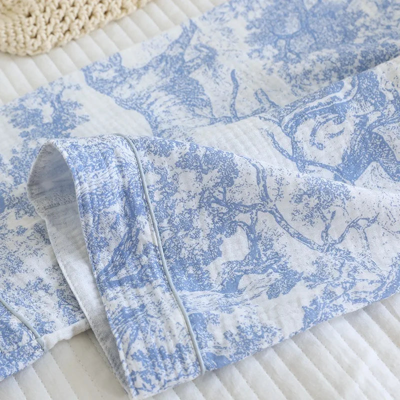Cotton Lace-Cut Jammies