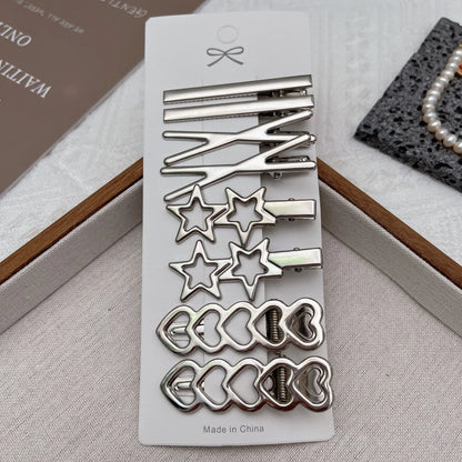 Silver Hair Clips