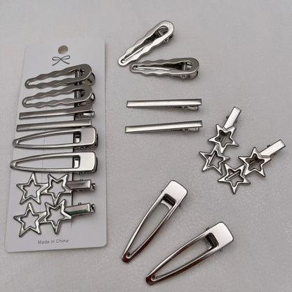 Silver Hair Clips