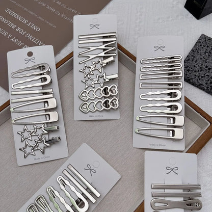 Silver Hair Clips