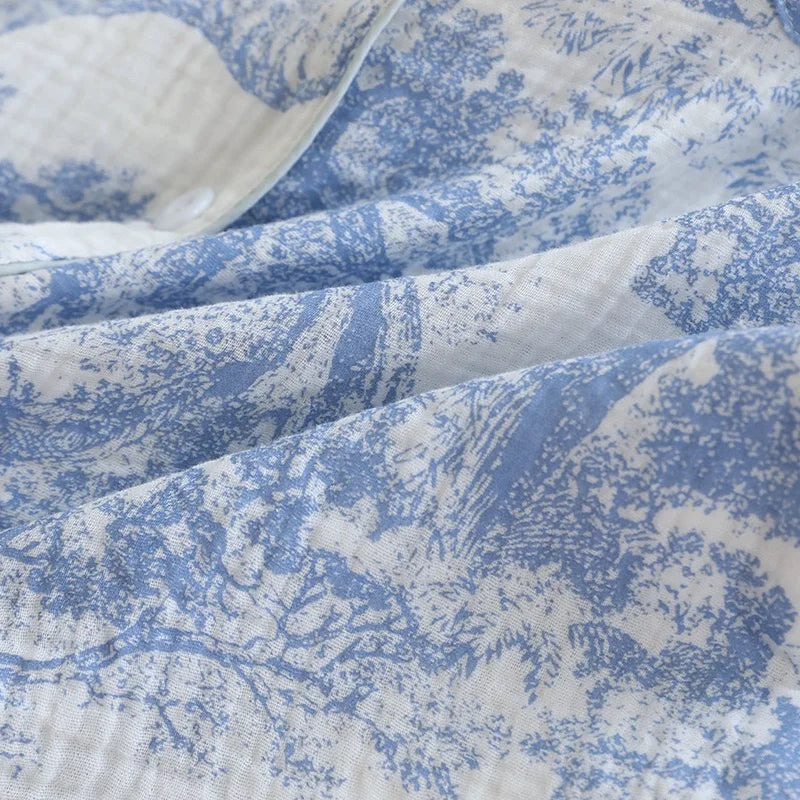 Cotton Lace-Cut Jammies