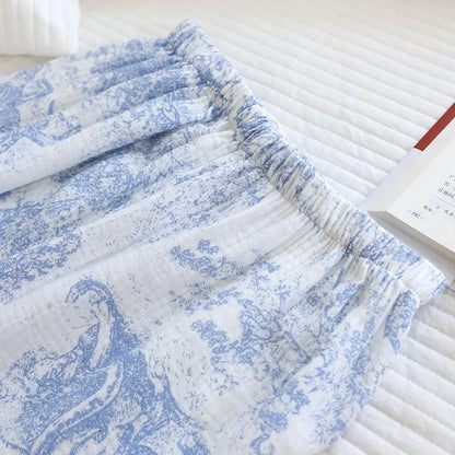 Cotton Lace-Cut Jammies