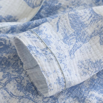 Cotton Lace-Cut Jammies