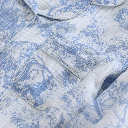 Cotton Lace-Cut Jammies