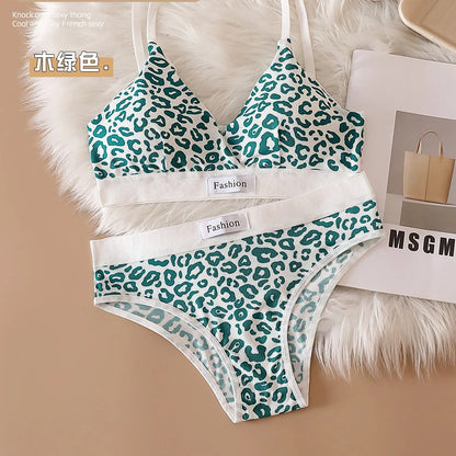 Leopard Bralette & Panties